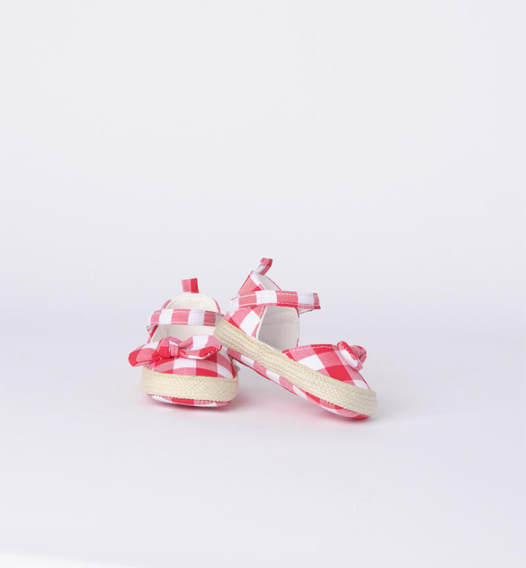 Scarpe bimba in vichy magenta Minibanda