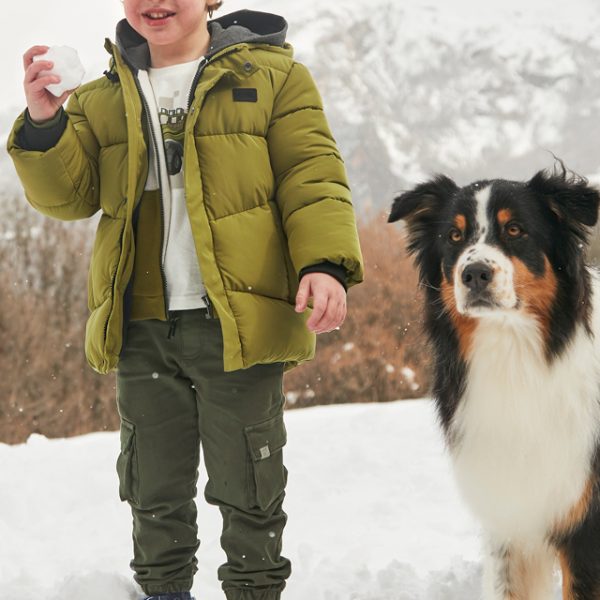 Pantalone cargo bambino verde